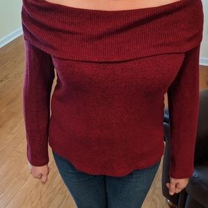 Soft, sexy off-the-shoulder